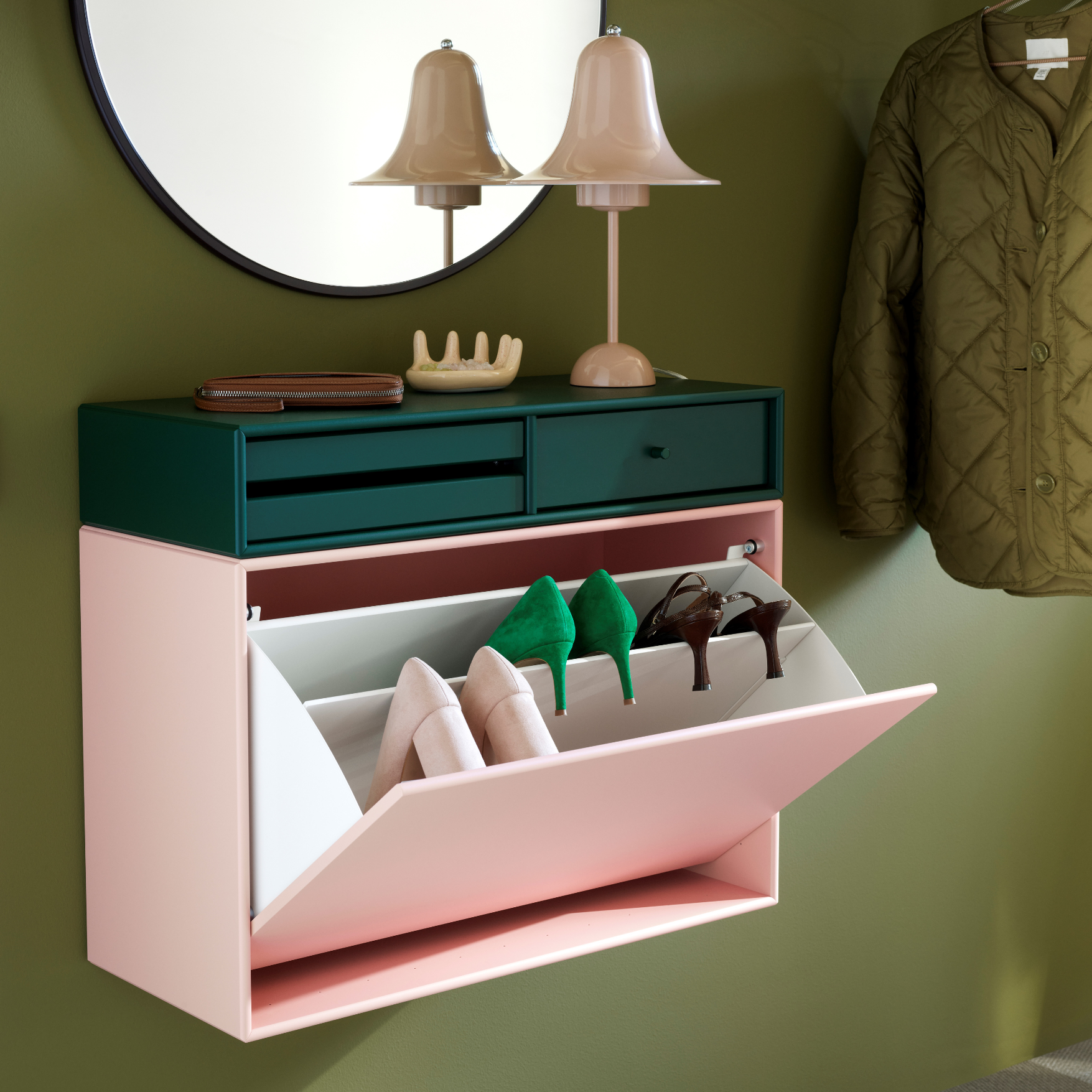Montana Hide Shoe Cabinet